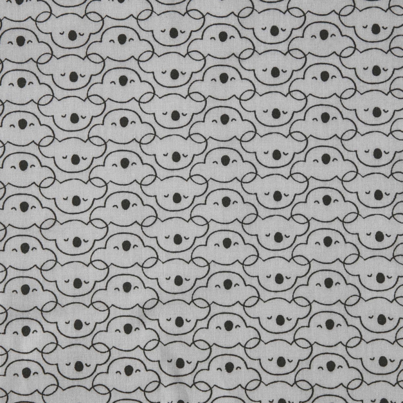 Printed Cotton MIKOA Gray / Charcoal